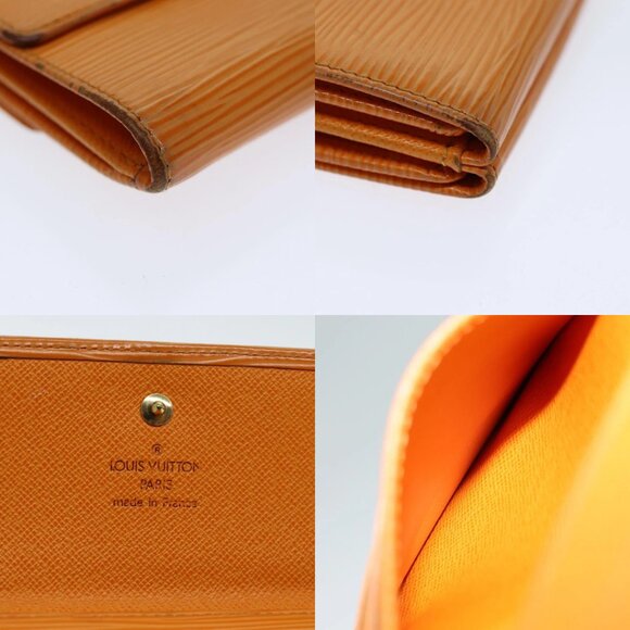 LOUIS VUITTON Epi Portefeuille Elise Wallet Orange Mandarin M6348H LV Auth 82176 - Picture 15 of 15